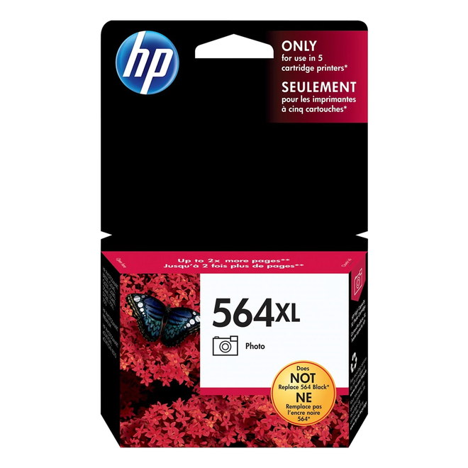 HP 564XL CB322WN OEM PhotoSmart B8550 HP 564XL CB322WN Original Photo Black Ink Cartridge High Yield