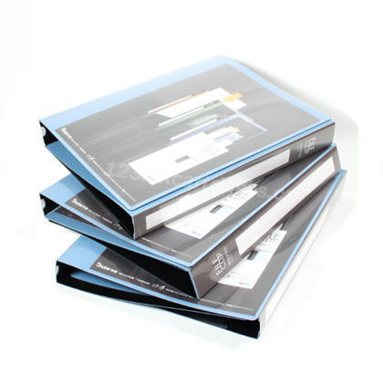 Shuter 1" standard vue binder bleu, packet de 6