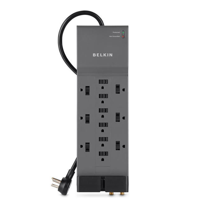 Belkin BE112230 08 Home Decoration Belkin BE112230 08 12 Outlet Home Office Surge Protector with 8 Power Cord 3780J