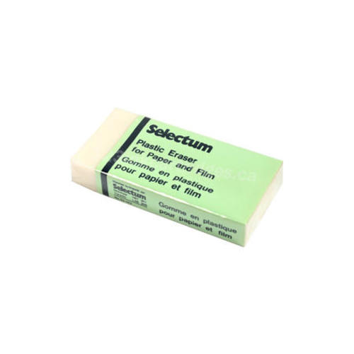 Large white eraser, 75 x 36 x 12mm