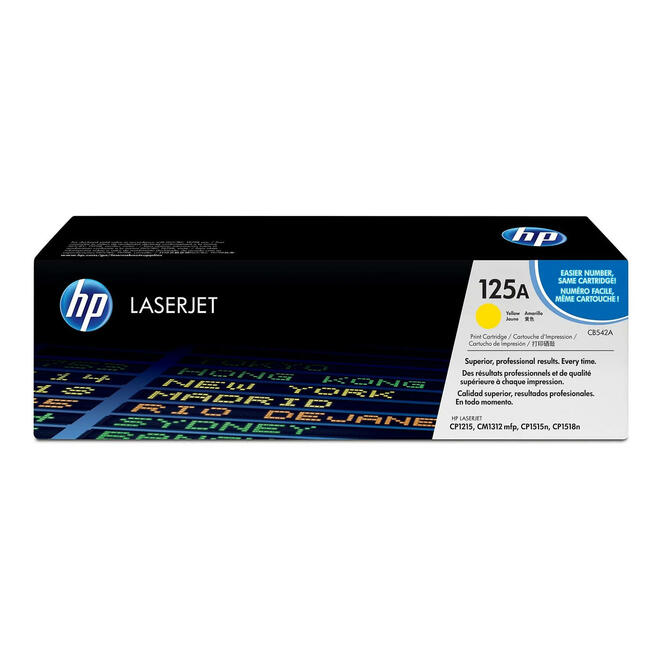 HP 125A CB542A OEM Color LaserJet CP1210 HP 125A CB542A Original Yellow Toner Cartridge