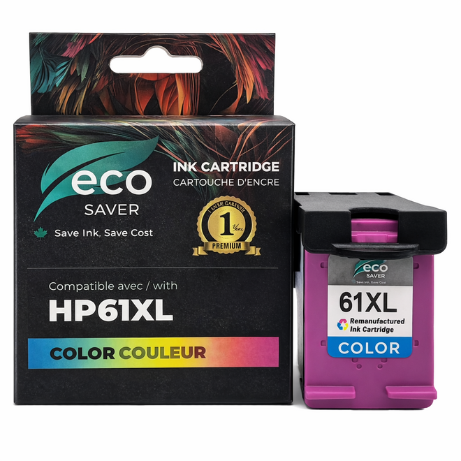 HP61XL Color R DeskJet 1000 HP 61XL CH564WN Remanufactured Tri Color Ink Cartridge High Yield 330 Page Yield