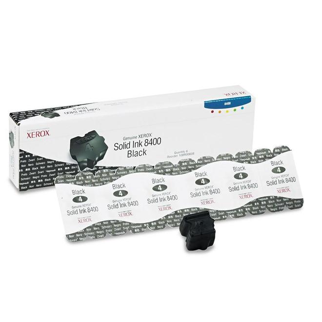 Xerox 108R00608 OEM Phaser 8400 Printer Xerox 108R00608 Original Black Ink Sticks 6 sticks