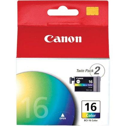Canon BCI-16C 9818A003 Original Color Ink Cartridge Twin Pack