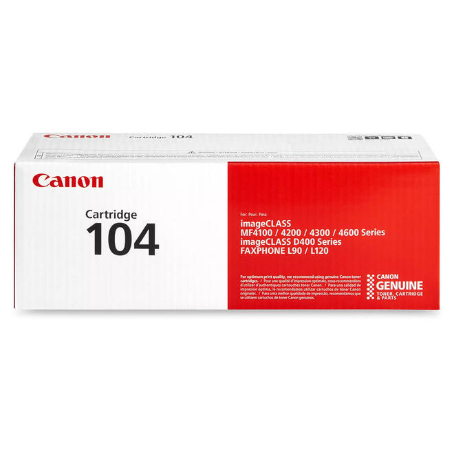 Canon Canon 104 BK OEM FaxPhone L120 Canon 104 Original Black Toner Cartridge 0263B001AA
