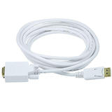 Monoprice Canada CAB 6018 All DisplayPort Cables 28AWG DisplayPort to VGA Cable White 4 Lengths Available Monoprice