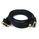 Monoprice Canada CAB 3040 All DVI Cables 28AWG DVI D USB A Type to M1 D P D Cable Black 4 Lengths Available Monoprice