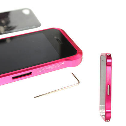 New Generation designed Aluminum Bumper for iPhone 4 4s, Rose