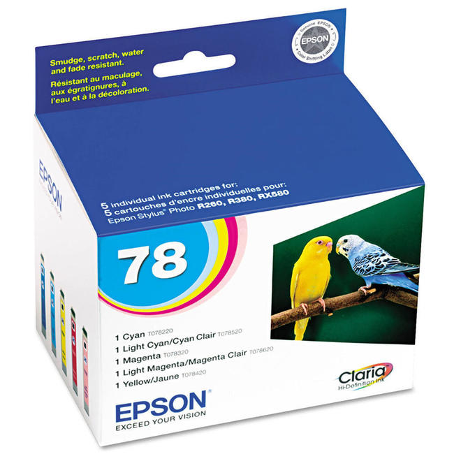 Epson Epson T078920 OEM Stylus Photo RX580 Epson T078920 Original Multi Color Pack Ink Cartridge C M Y LC LM