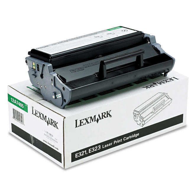 Lexmark 12A7405 OEM E321 Lexmark 12A7405 Original Black Return Program Toner Cartridge High Yield