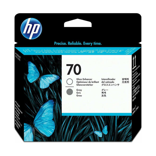HP HP 70 C9410A OEM DesignJet Z3100 HP 70 C9410A Original Gloss Enhancer and Gray Printhead