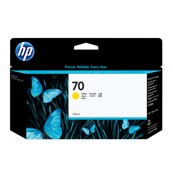 HP 70 C9454A OEM DesignJet Z5200 HP 70 C9454A Original Yellow Ink Cartridge