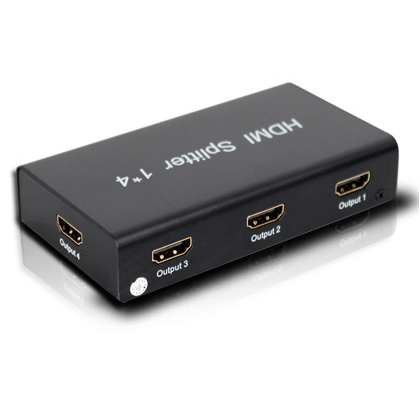 1x4 Powered HDMI Splitter 1 input 4 output with 3D support (Retail Box)