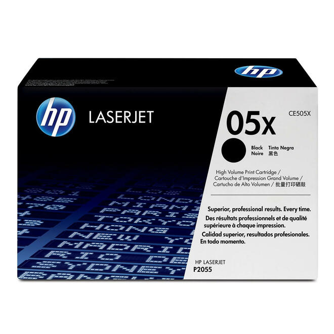 HP CE505X OEM LaserJet P2055dn HP 05X CE505X Original Black Toner Cartridge High Yield