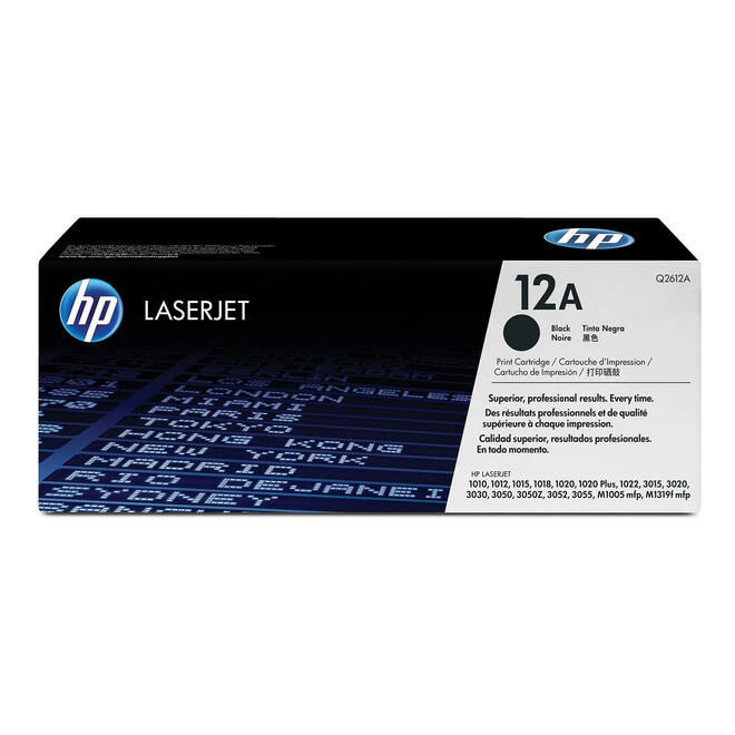 HP 12A Q2612A OEM LaserJet 1010 HP 12A Q2612A Original Black Toner Cartridge