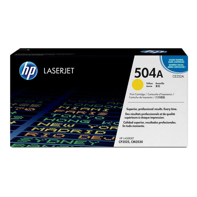 HP CE252A OEM Color LaserJet CP3525 HP 504A CE252A Original Yellow Toner Cartridge