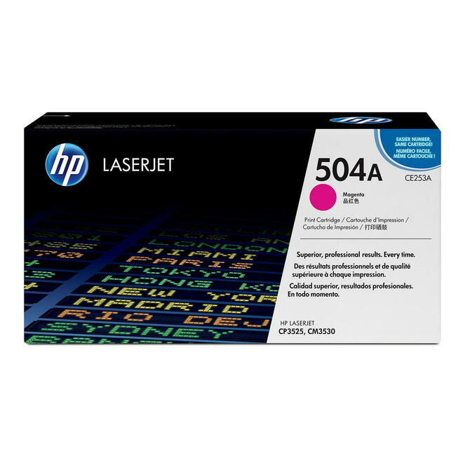 HP CE253A OEM Color LaserJet CP3525 HP 504A CE253A Original Magenta Toner Cartridge