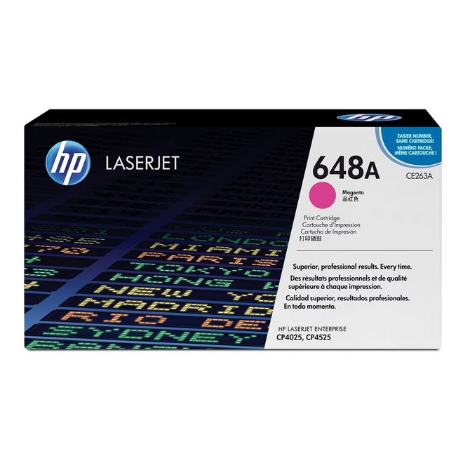HP CE263A OEM Color LaserJet CP4025dn HP 648A CE263A Original Magenta Toner Cartridge