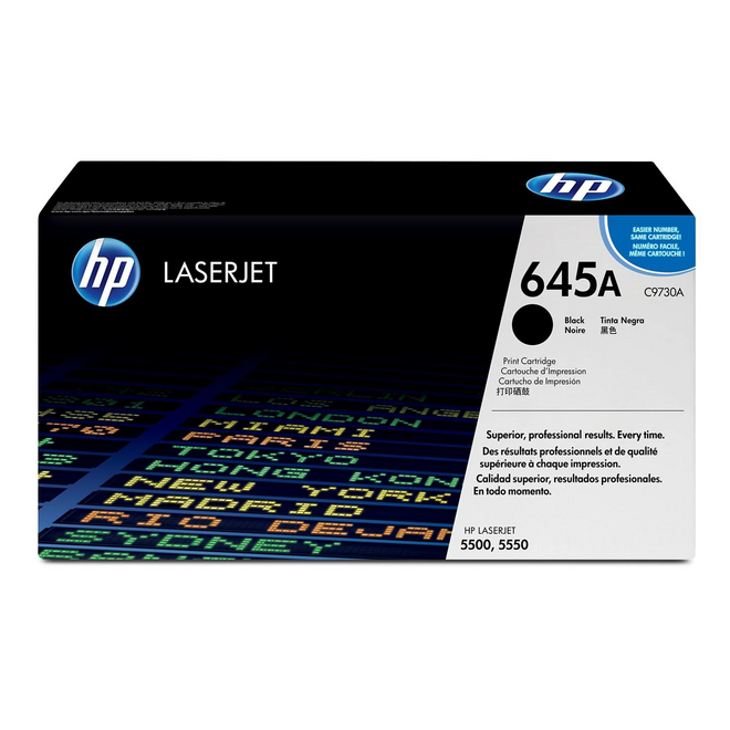 HP C9730A OEM Color LaserJet 5500 HP 645A C9730A Original Black Toner Cartridge