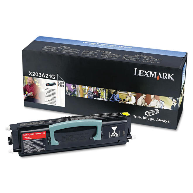 Lexmark X203A11G OEM X204N Lexmark X203A11G Original Black Return Program Toner Cartridge