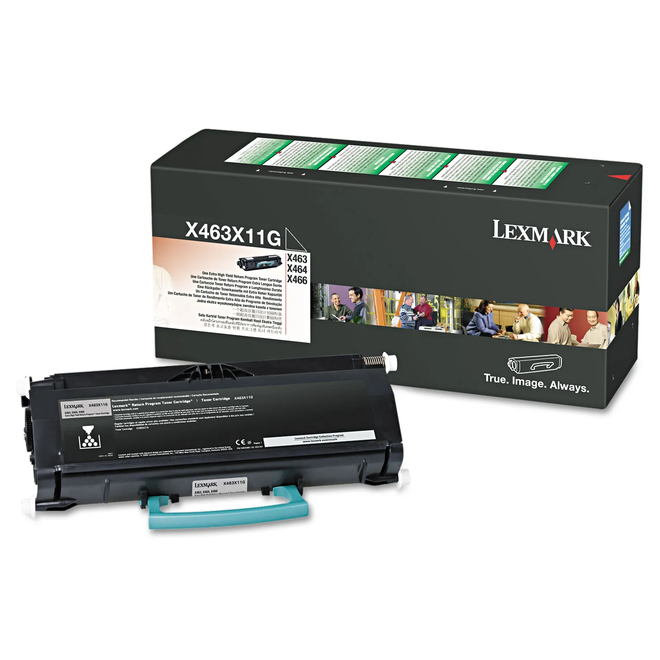 Lexmark X463X11G OEM X463de Lexmark X463X11G Original Black Return Program Toner Cartridge Extra High Yield