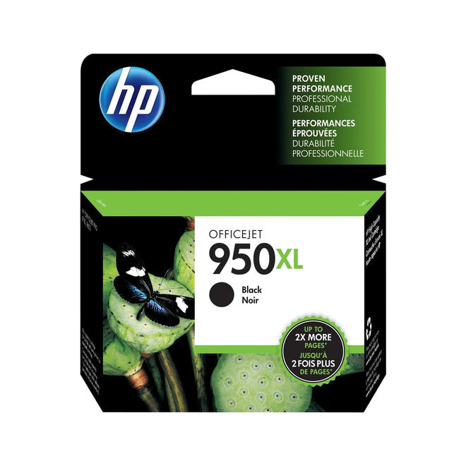 HP 950XL CN045AN140 OEM BK OfficeJet Pro 8600 N911a CM749A HP 950XL CN045AN 140 Original Black Ink Cartridge High Yield