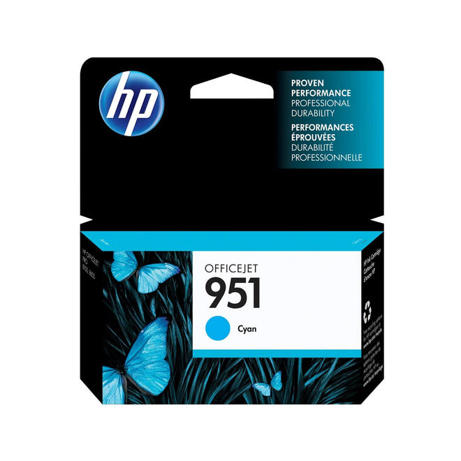 HP 951 CN050AN140 C OEM OfficeJet Pro 8600 N911a CM749A HP 951 CN050AN Original Cyan Ink Cartridge