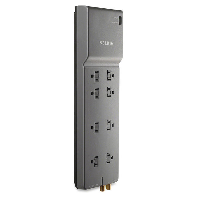Belkin PB BE108230 12 Home Decoration Belkin BE108230 12 8 Outlet Home Office Surge Protector w Telephone Line Extended Cord 