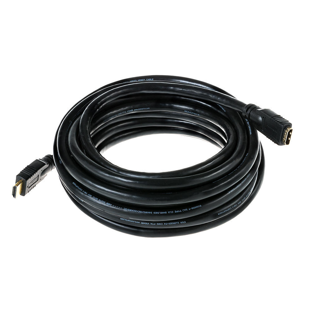 Premium 24AWG CL2 High Speed HDMI Extension Cable 5 Length Available