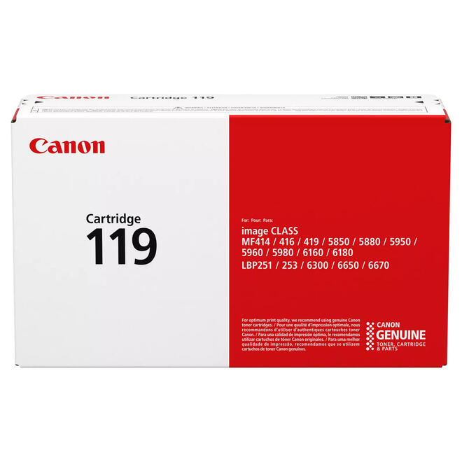 Canon Canon 119 OEM Black ImageClass LBP6670dn Canon 119 Original Black Toner Cartridge 3479B001AA