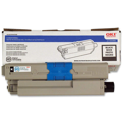 Okidata 44469801 BK OEM Oki C330dn Okidata 44469801 Type C17 Original Black Toner Cartridge