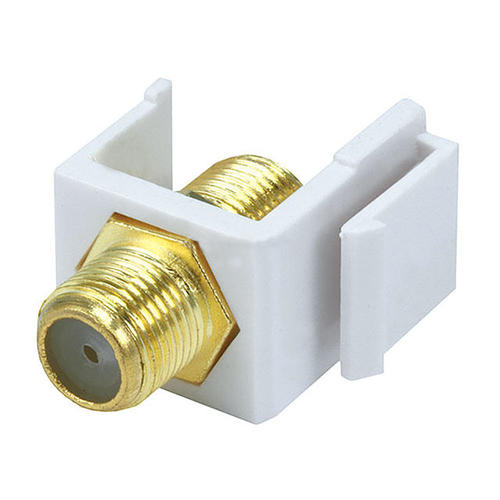 PrimeCables Cab 6542 Audio Video keystone Jacks Keystone Jack Modular F Type White PrimeCables