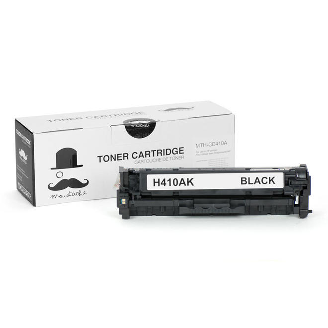 Moustache CE410A LaserJet Pro 300 Color M351A HP 305A CE410A New Compatible Black Toner Cartridge Moustache