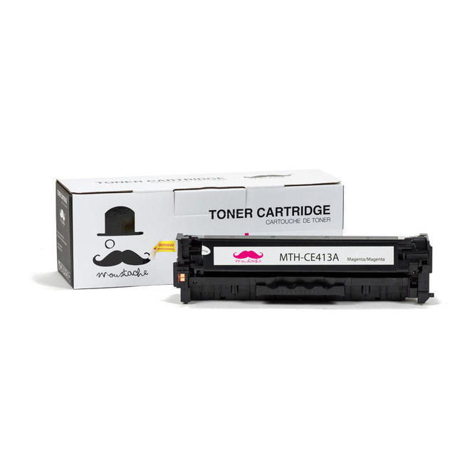 Moustache CE413A LaserJet Pro 300 Color M351A HP 305A CE413A New Compatible Magenta Toner Cartridge Moustache