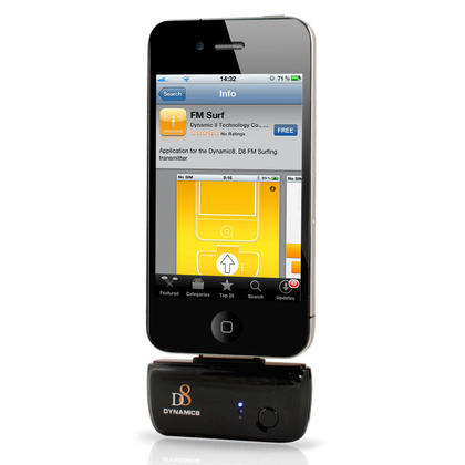 Dynamic8® MFI Certified FM Flyer Transmitter for 30PIN iPhone /iPad /iPod