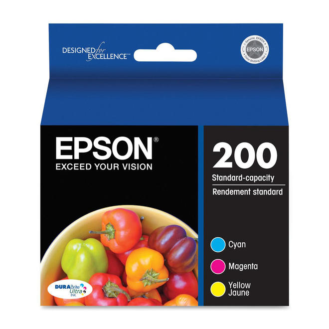 Epson T200520 OEM C M Y WorkForce WF 2520 Epson 200 T200520 Original Color Ink Cartridge Combo C M Y