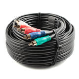 Monoprice Canada Cab 5355 All Component Video Cables 22AWG 5 RCA Component Video Audio Coaxial Cable RG 59 U Black 9 Lengths 
