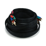 Monoprice Canada Cab 5355 All Component Video Cables 22AWG 5 RCA Component Video Audio Coaxial Cable RG 59 U Black 9 Lengths 
