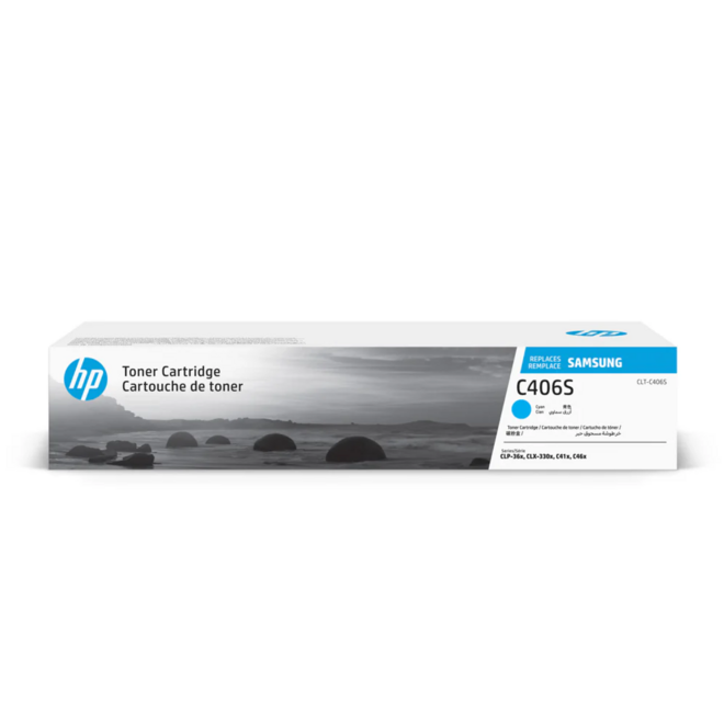 Samsung CLT C406S OEM SL C410W Samsung CLT C406S Original Cyan Toner Cartridge