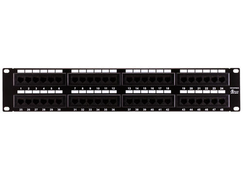 Monoprice Canada Cab 7305 Patch Panels Cat6 Patch Panel 110 Type 48 Port 568A B Compatible