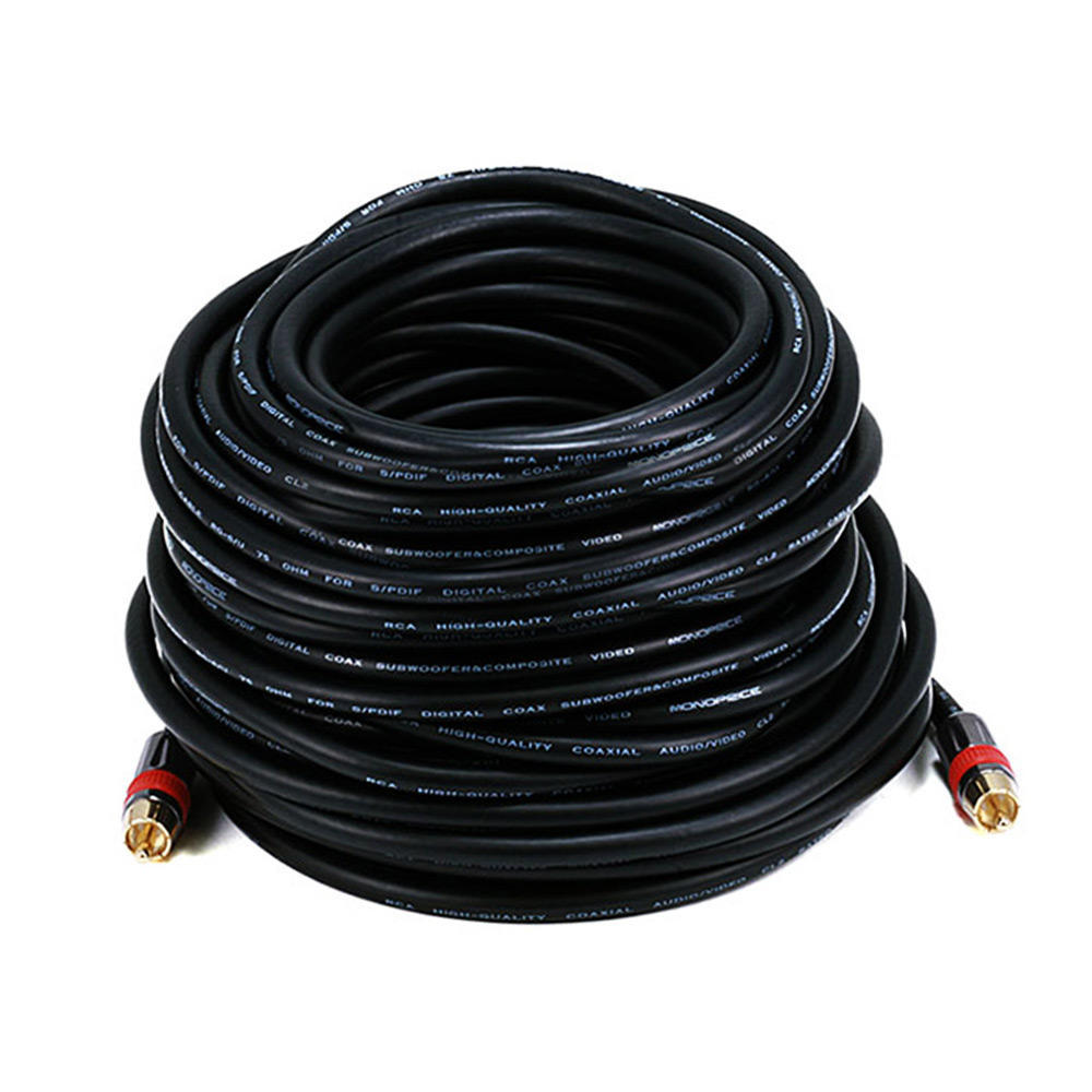 Highquality Coaxial Audio/Video RCA CL2 Rated Cable M/M RG6U 75ohm