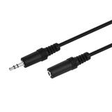 Monoprice Canada Cab 648 All 3 5mm 2 5mm Audio Cables 3 5mm Stereo Plug Jack M F Cable Black 5 lengths available Monoprice