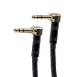 Monoprice Canada Cab 9439 All Professional Audio Cables Premier Series 1 4inch TRS or Stereo Phono Male Right Angle to Male R