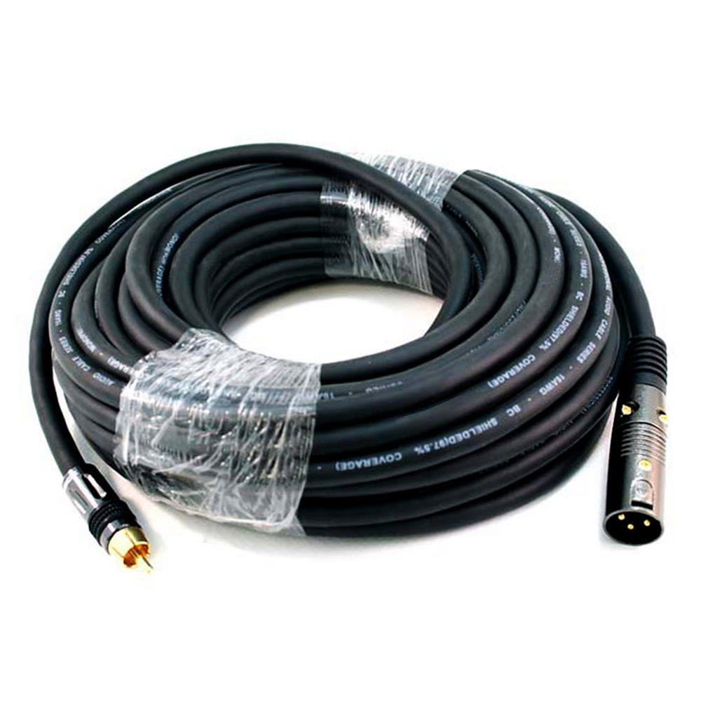 Premier Series XLR Male to RCA Male 16AWG Cable (Gold Plated) Monoprice®