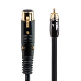 PrimeCables Cab 4785 Professional Audio Cables 6ft Premier Series XLR Female to RCA Male 16AWG Cable Gold Plated PrimeCables