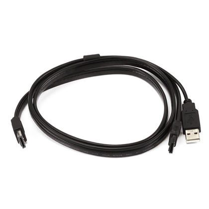Câble eSATA + USB vers eSATAp – noir – 3pi
