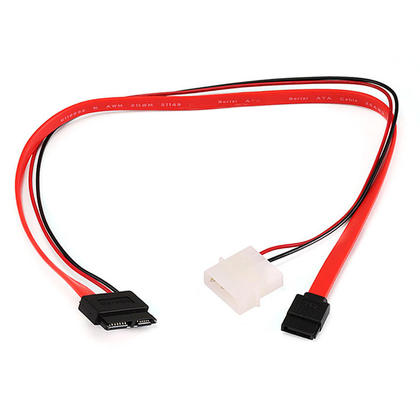 16inch Slim SATA to SATA Data and Power Combo Cable - Monoprice
