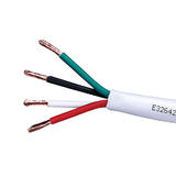 Monoprice Canada Cab 4037 All Speaker Wires Speaker Wire 12AWG CL2 Rated 4 Conductor Loud Cable For In Wall Installation 2 le