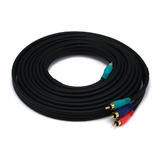 Monoprice Canada Cab 5352 All Component Video Cables 22AWG 3 RCA Component Video Coaxial Cable RG 59 U Black 9 Lengths Availa