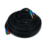 Monoprice Canada Cab 5352 All Component Video Cables 22AWG 3 RCA Component Video Coaxial Cable RG 59 U Black 9 Lengths Availa